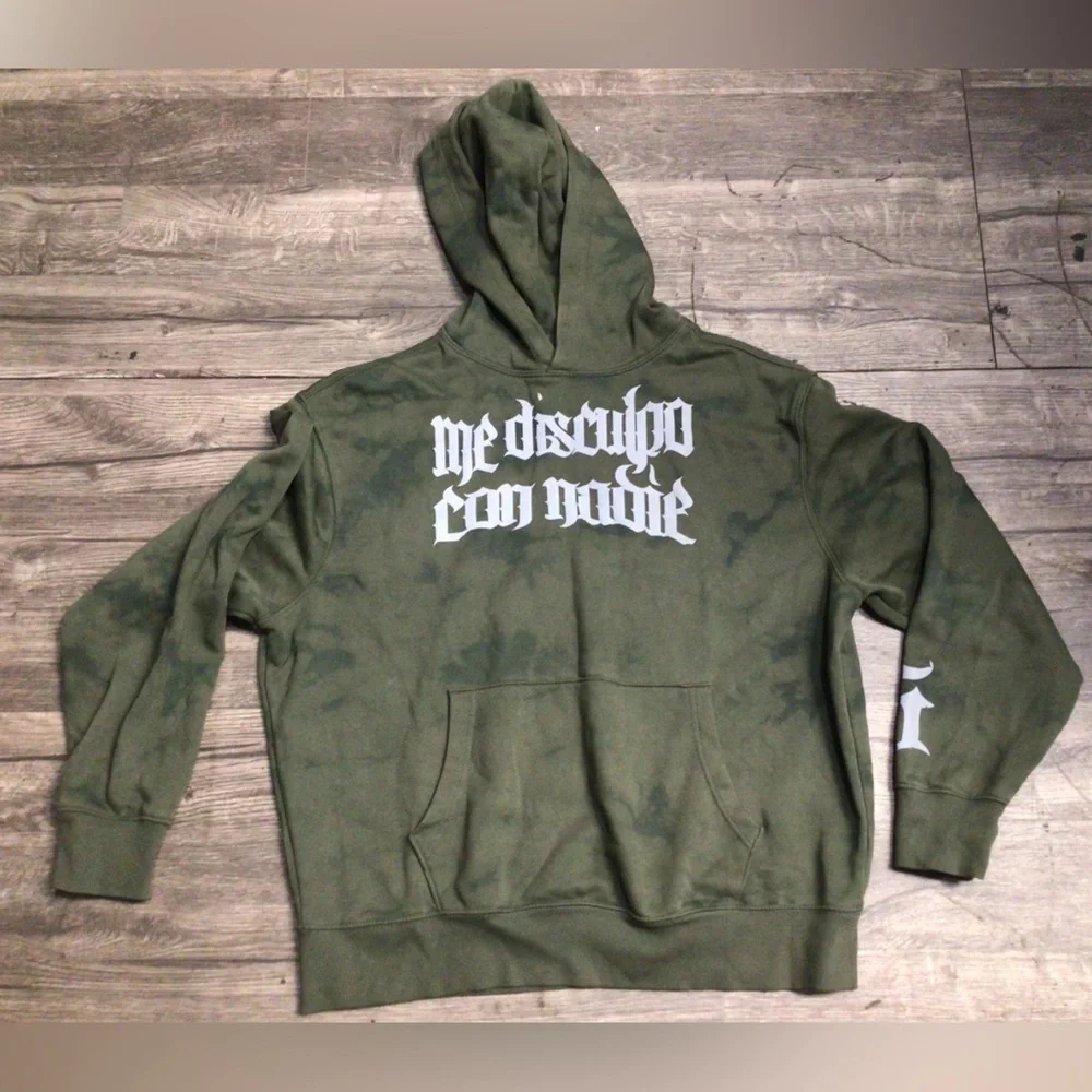 Old Navy Olive Green Graphic Hoodie